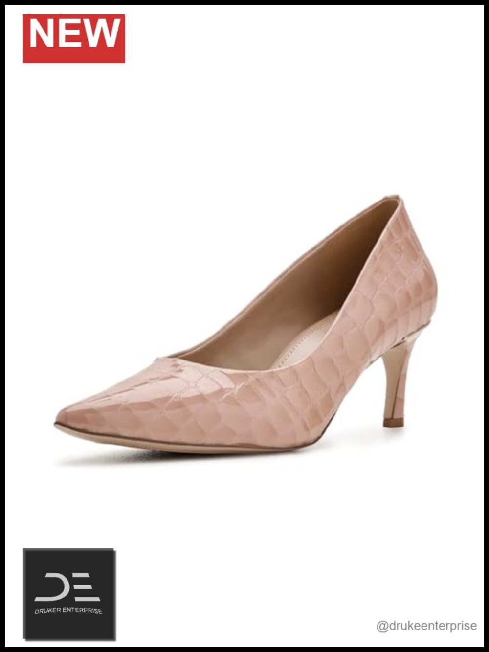 Naturalizer Francis Leather Pointed Toe Flare Heel Pumps Women's